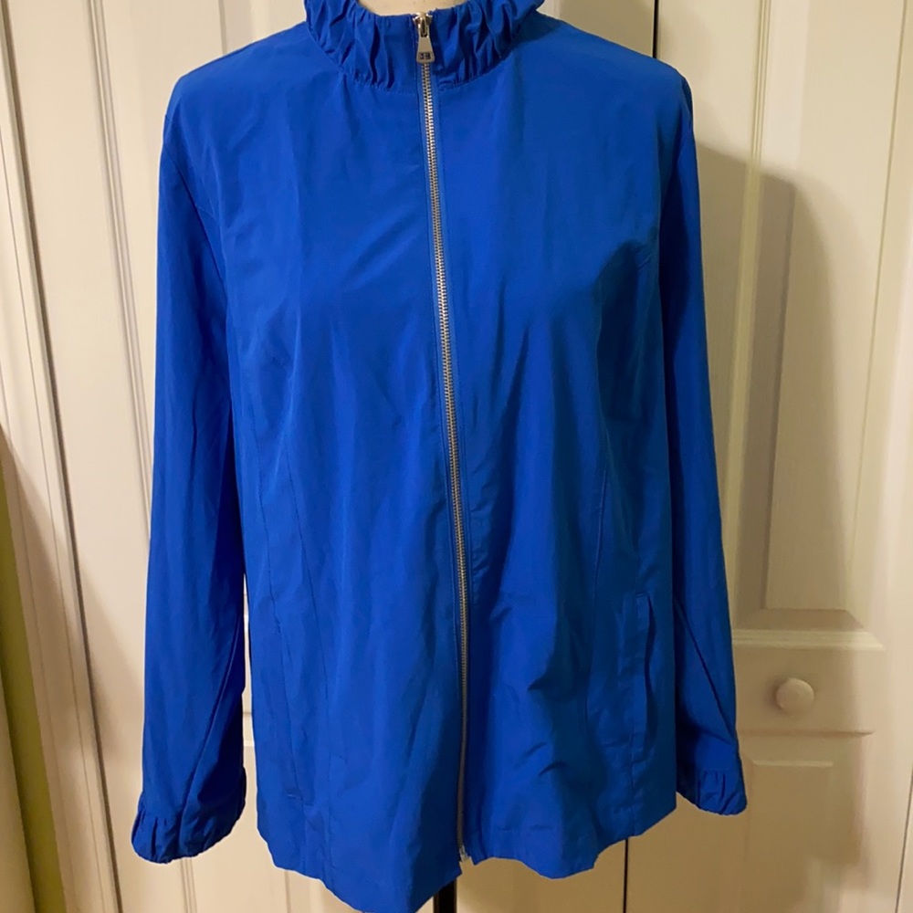 Chico's Electric Blue Zip-Front Jacket